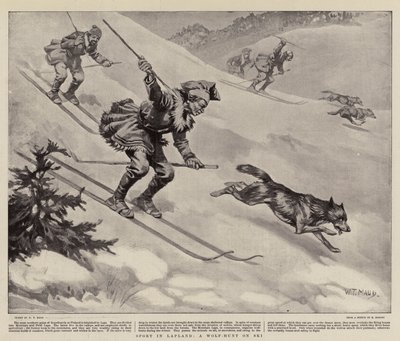 Sport in Lapland, A Wolf-Hunt on Ski by William T. Maud